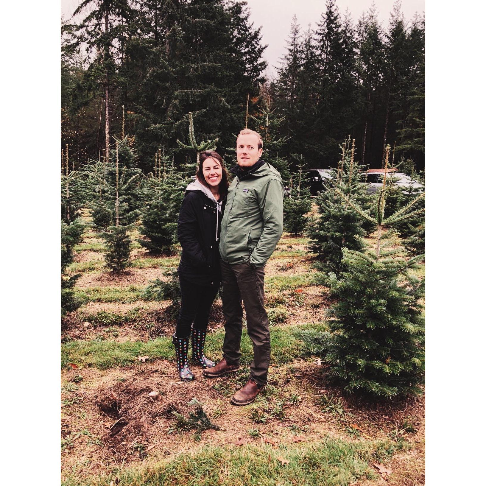 Just cut down a tree and Adam did not so I guess we know who wears the pants around here