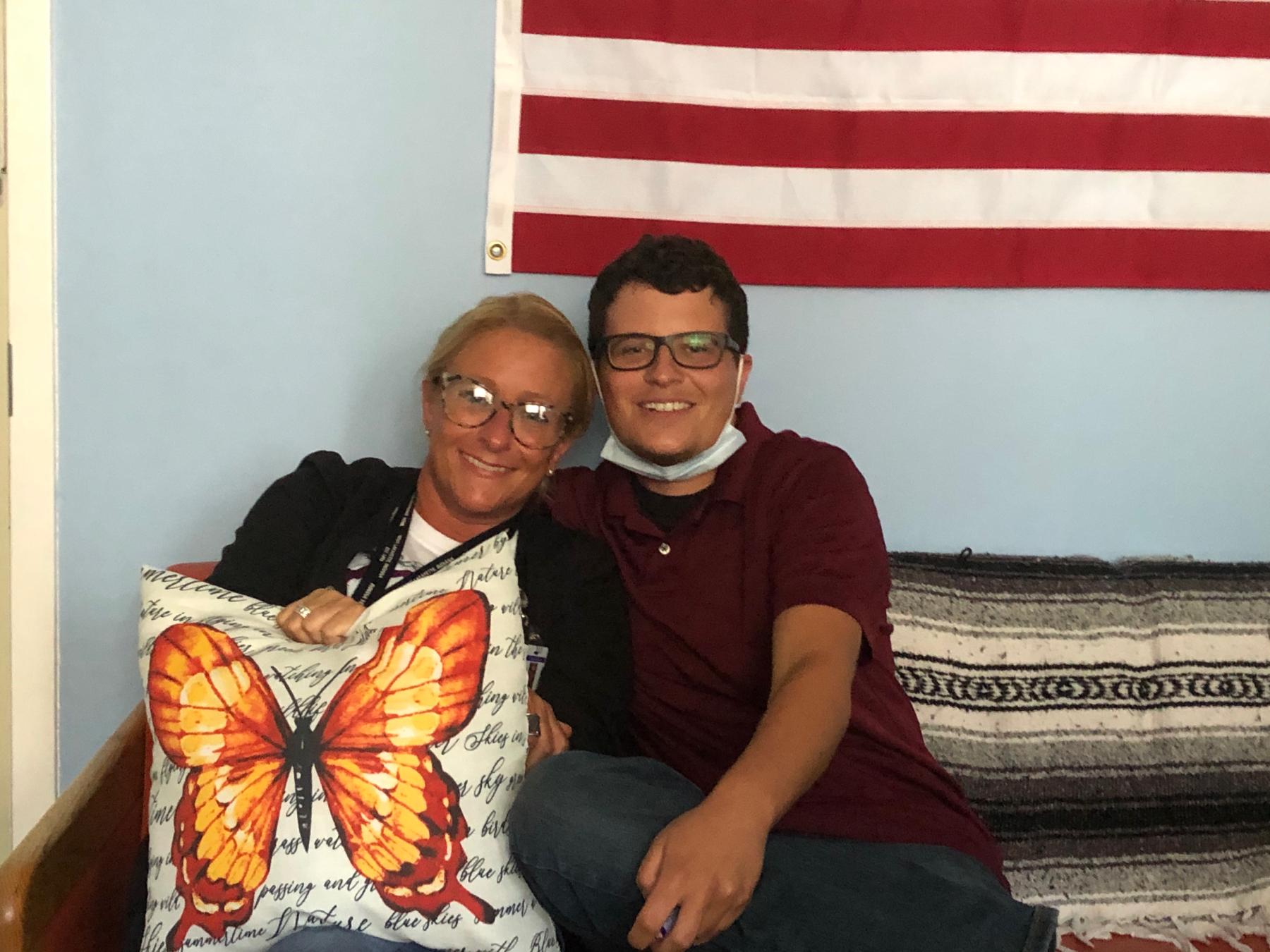Our first pic together as a couple!