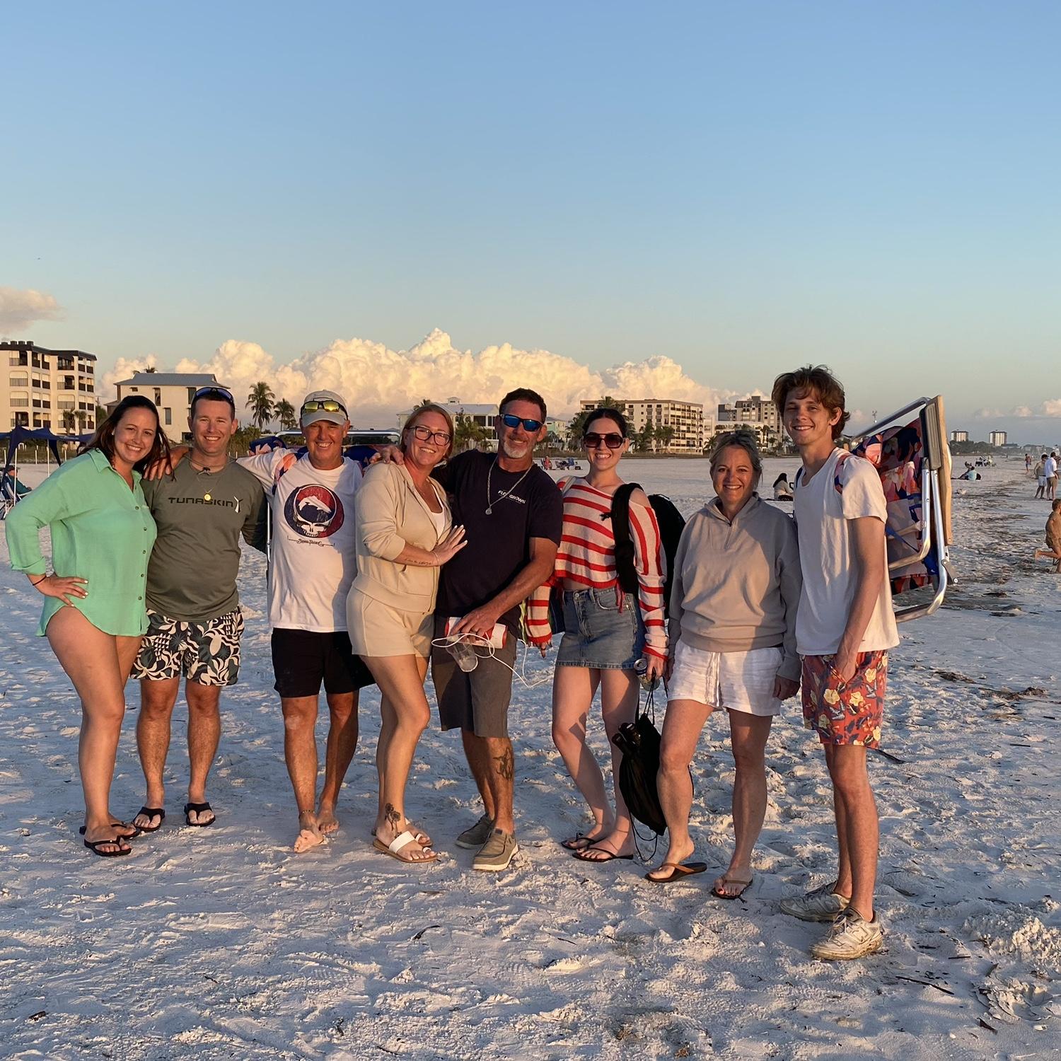 Meeting Family on the Beach!