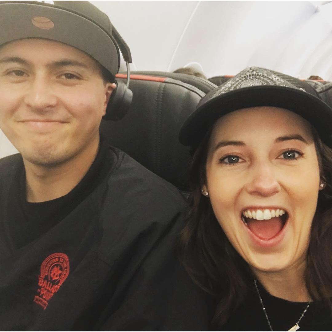 On our way to the cruise. We're excited! (Or at least I was)