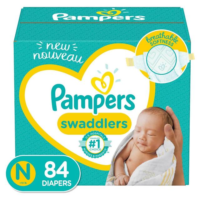 Pampers Swaddlers Diapers - Size Newborn - 84ct