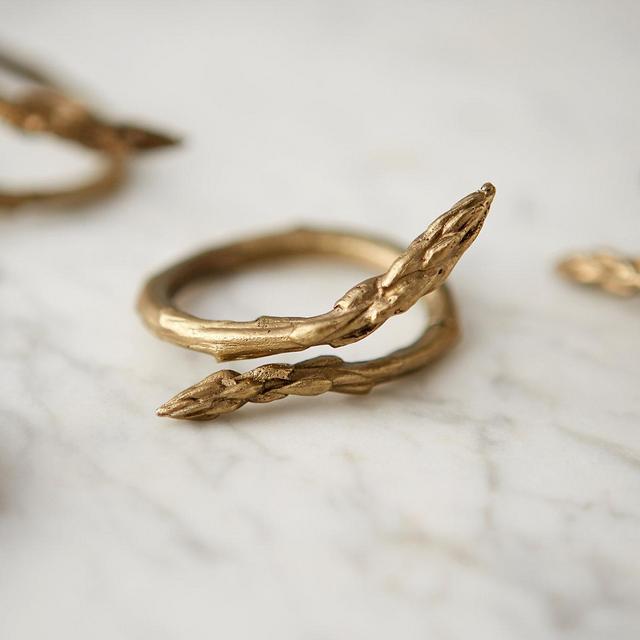 Asparagus Napkin Rings, Set of 4