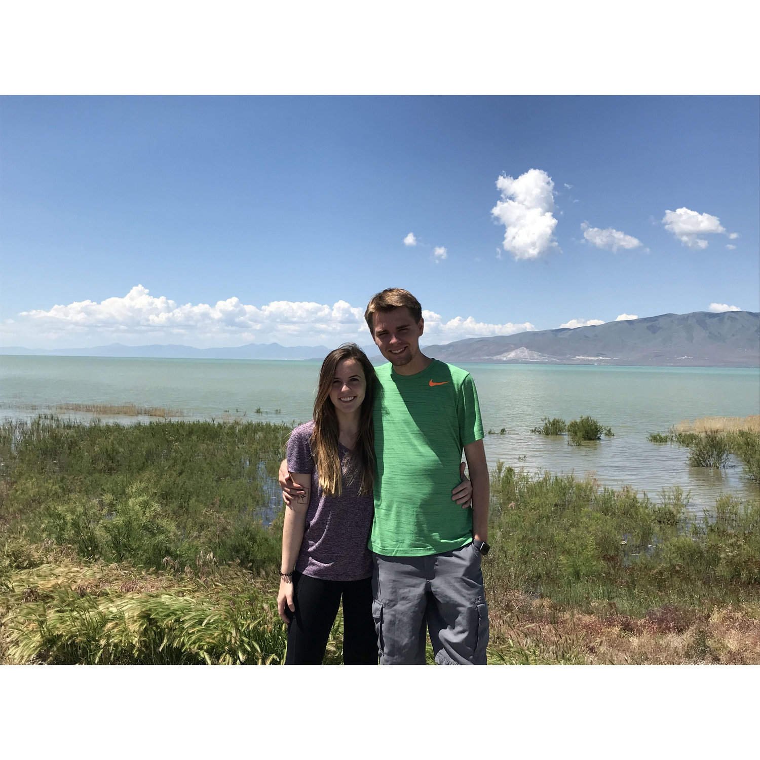 June 5, 2019 - At the Salt Lake a few days after moving to Utah!