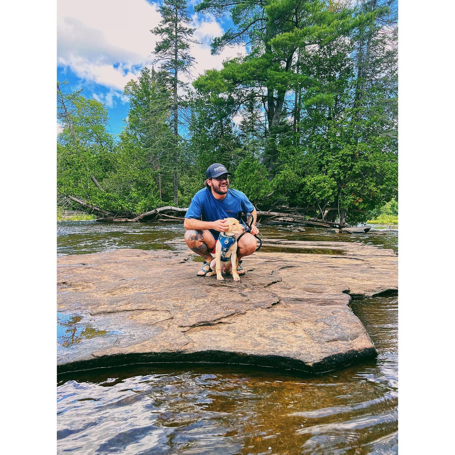 Austin and Hank at Tahquamenon Falls, 2023