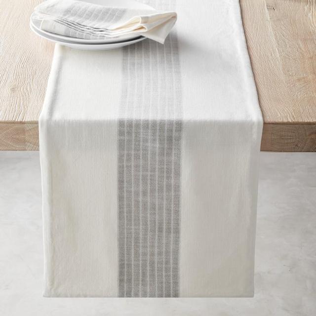 Cyprus Stripe Table Runner, Grey