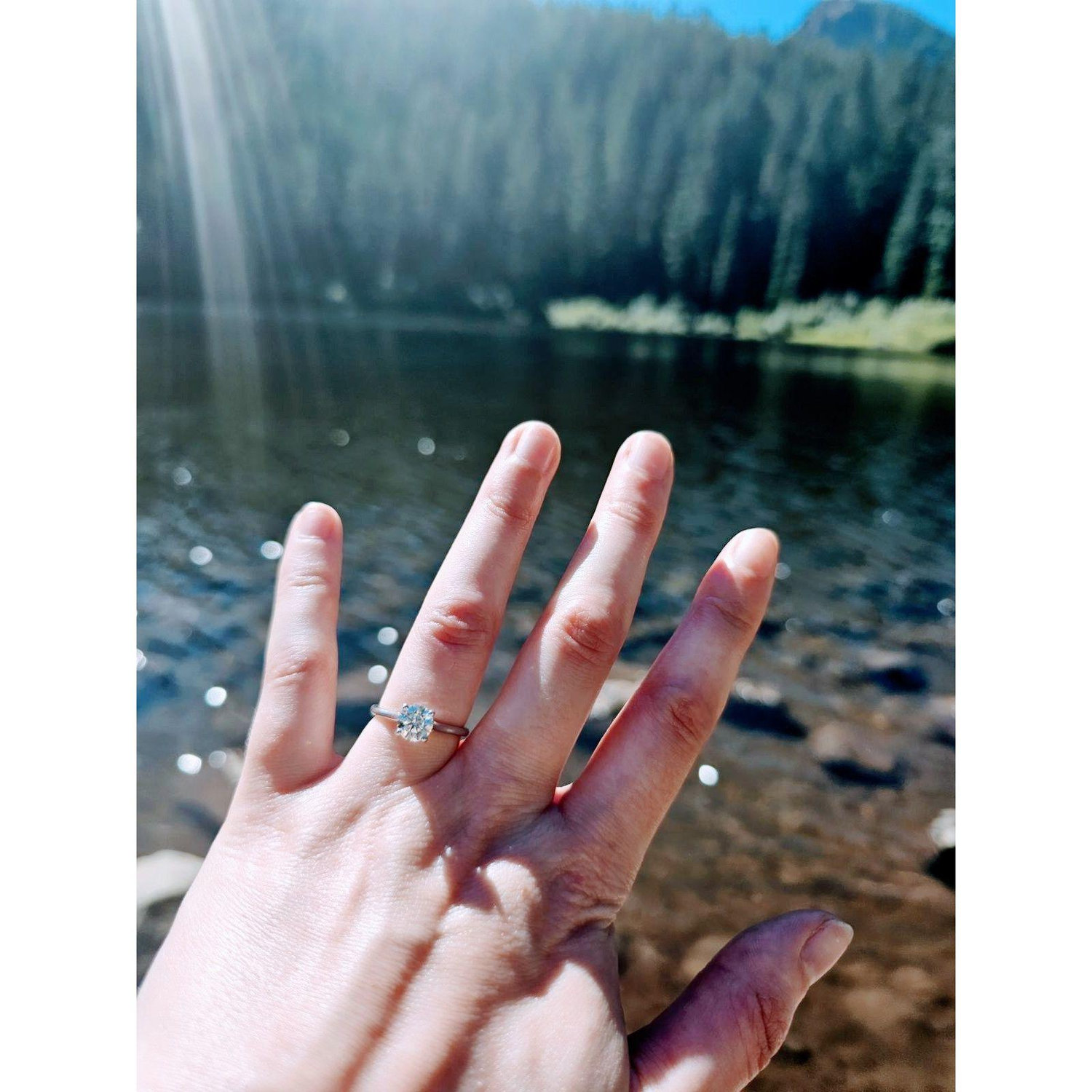 The ring from the Mirror Lake view during our descent