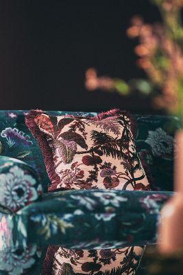 House of Hackney Pampas Fringed Velvet Pillow
