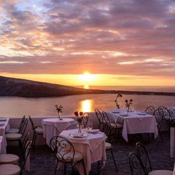 Dinner For Two in Santorini