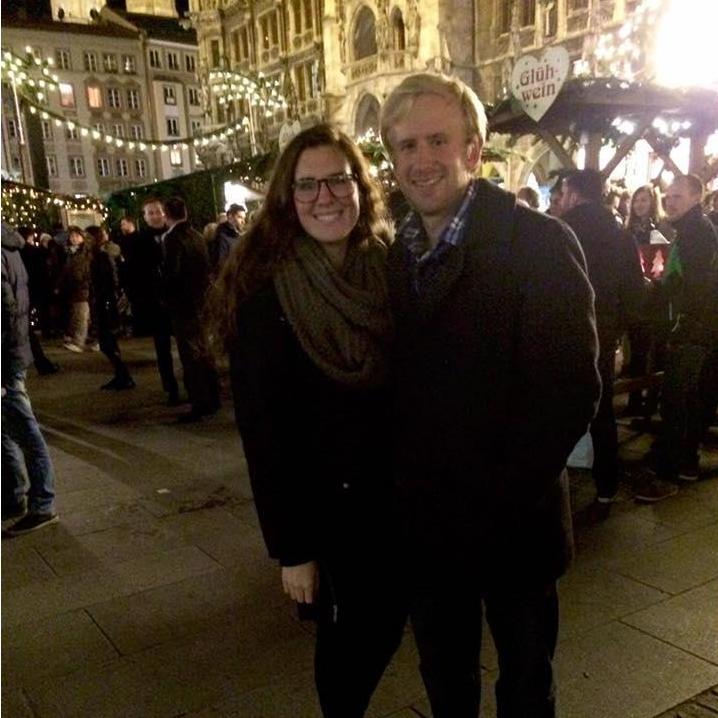 Enjoying the Munich Christmas market in Germany