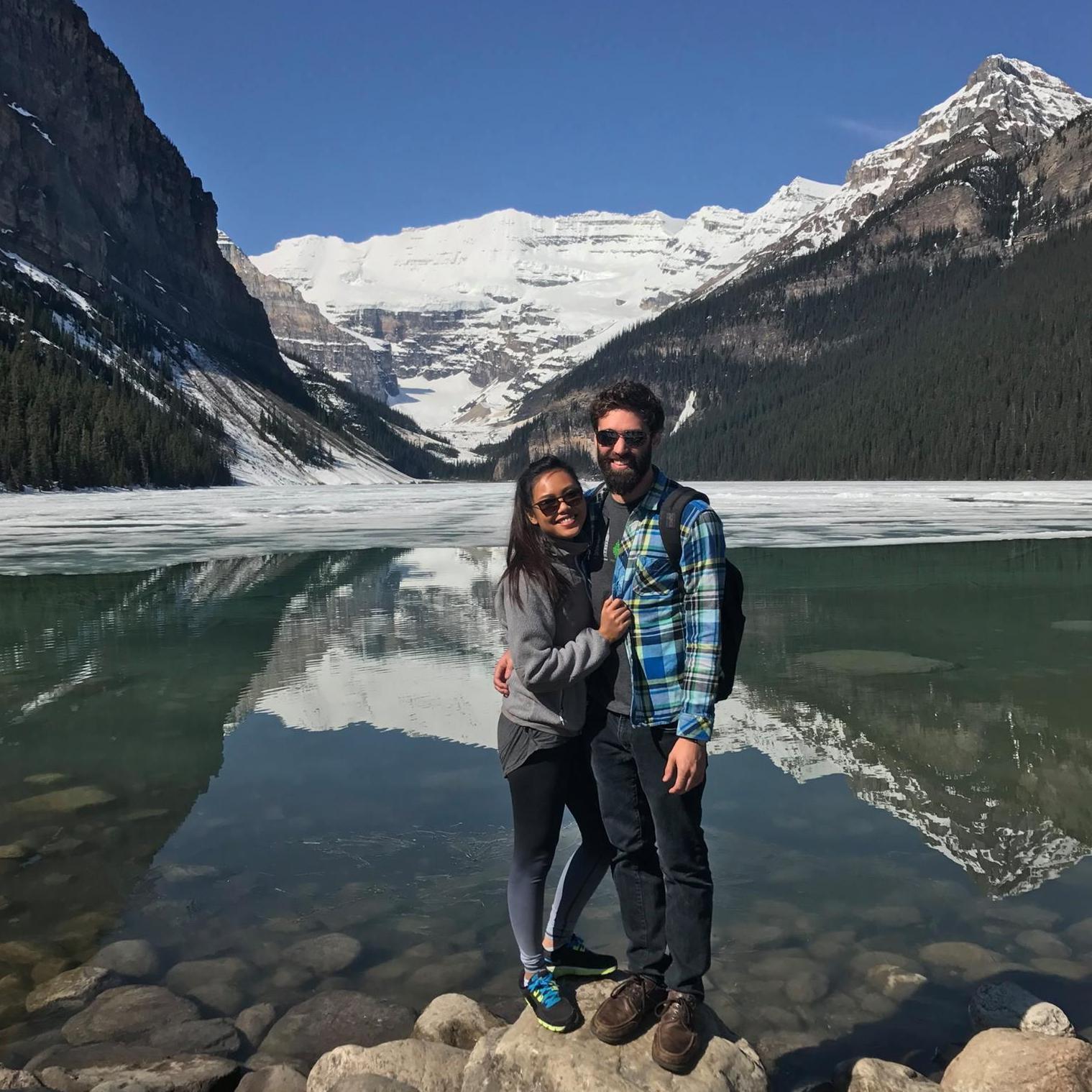 Our first trip together was to Banff.
