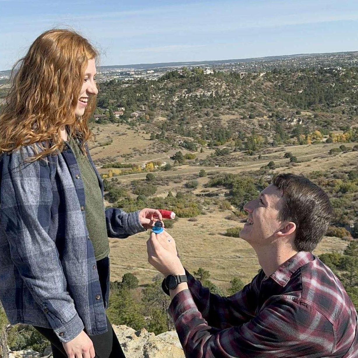 Logan proposing with a ring pop (I said months before this that I would still say yes if he used a ring pop)