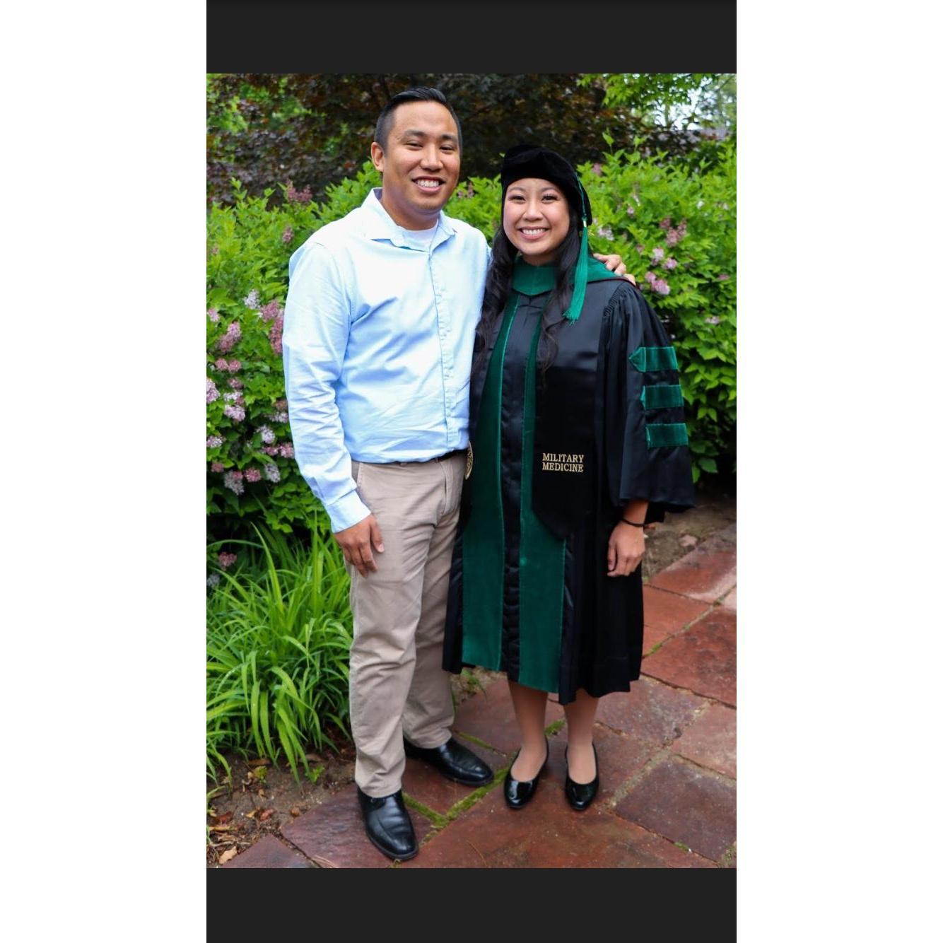 Cherylene graduating from medical school. Denver, Colorado 2018