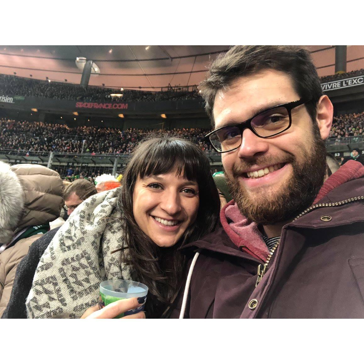 The first rugby game, 2018.
[Stade de France, Saint-Denis, France]