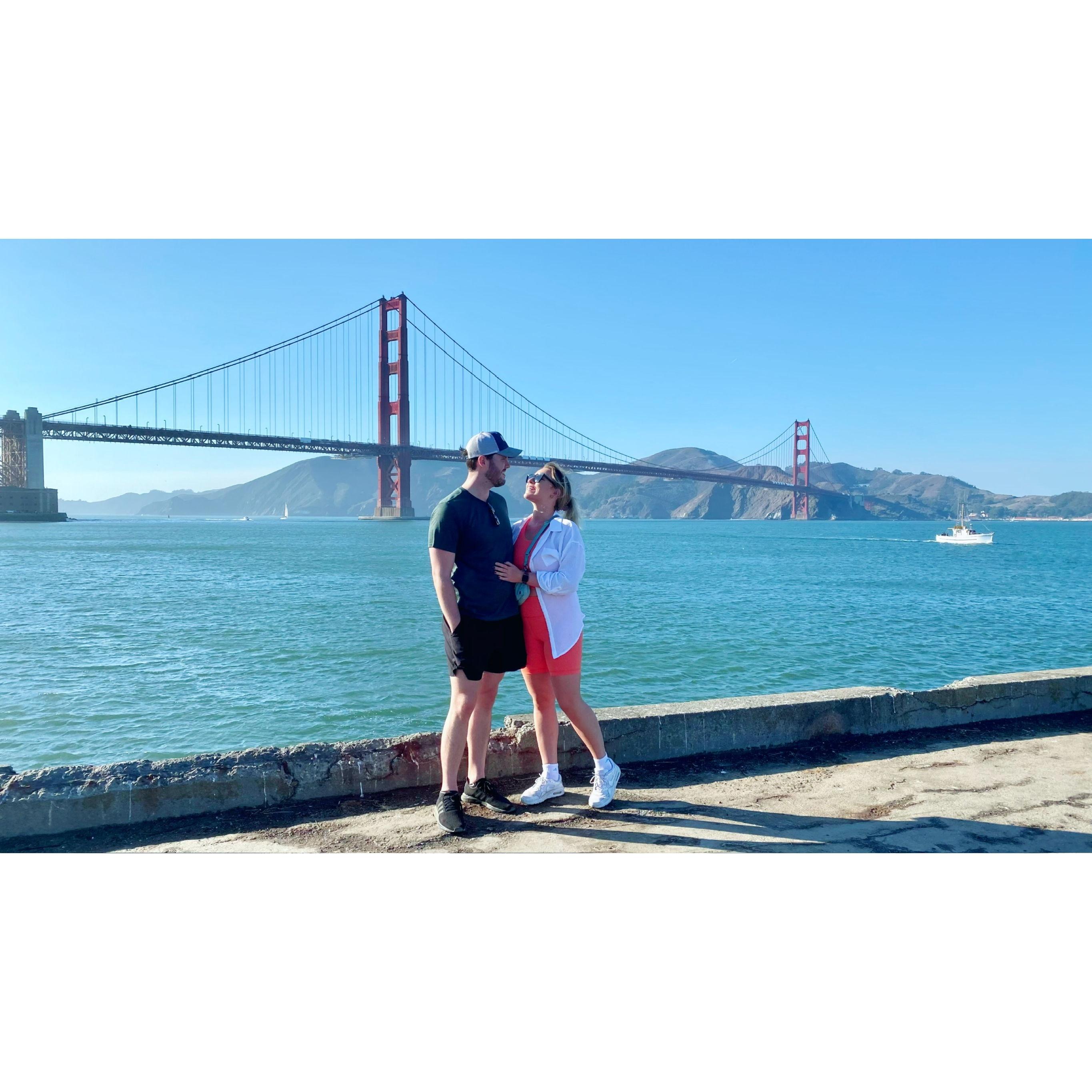 After 1yr long distance then Covid, we were so excited to finally be in SF together!