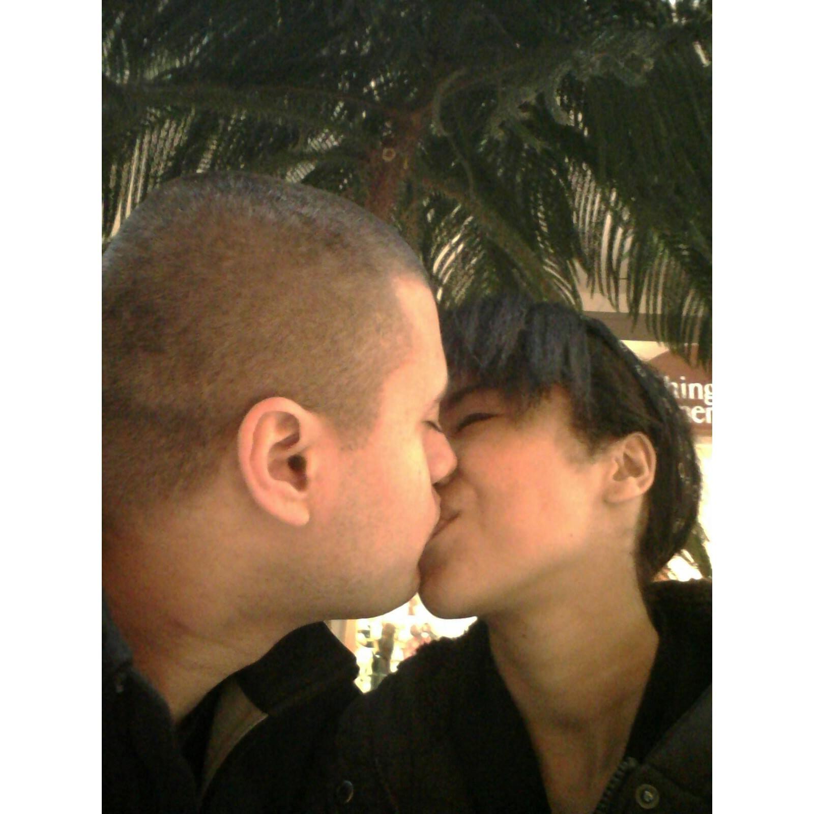 Our first (Public) kiss! January 26, 2014.