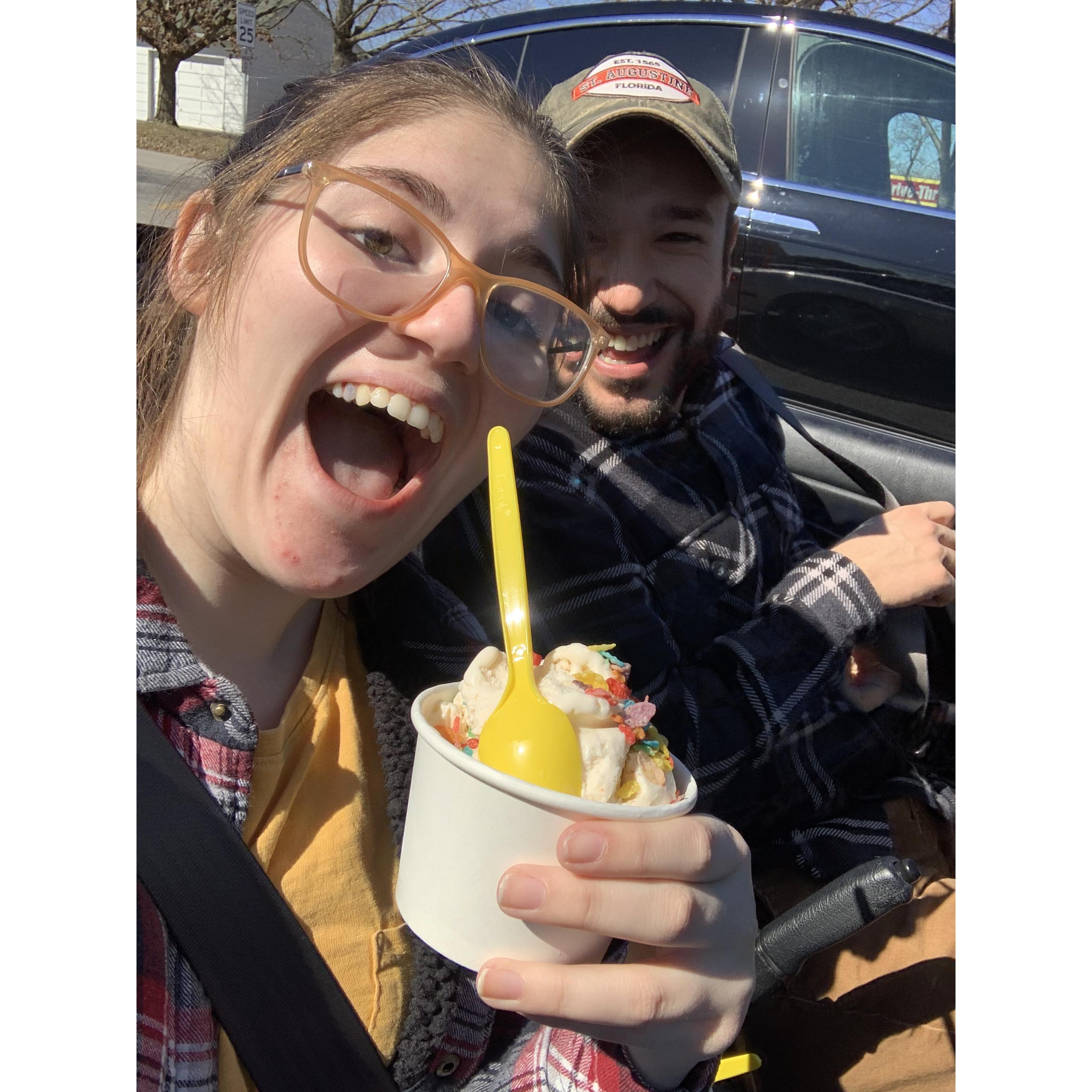 Cruising around in a convertible and enjoying some Dell's (Dublin, OH)