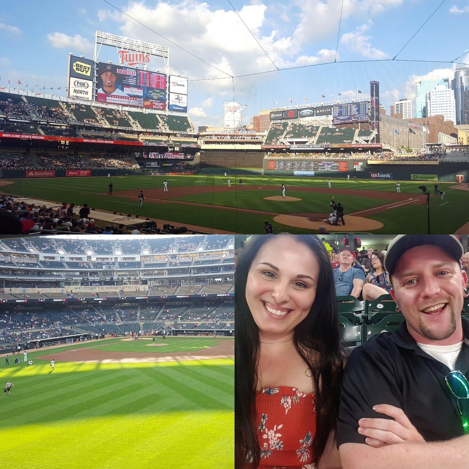 At a Twin's game one year