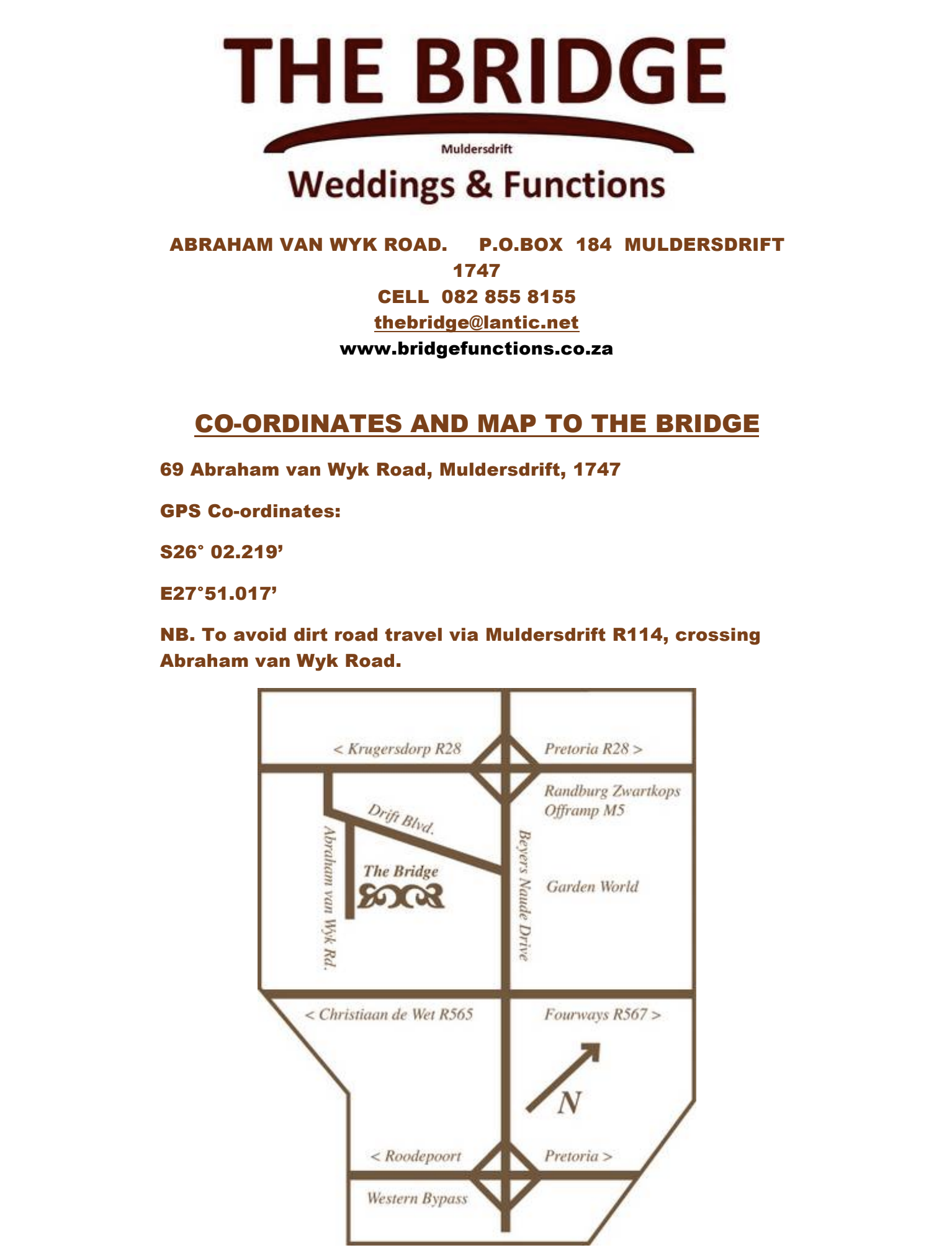 The Wedding Website of Dalena Wolhuter and Grant Leschinsky