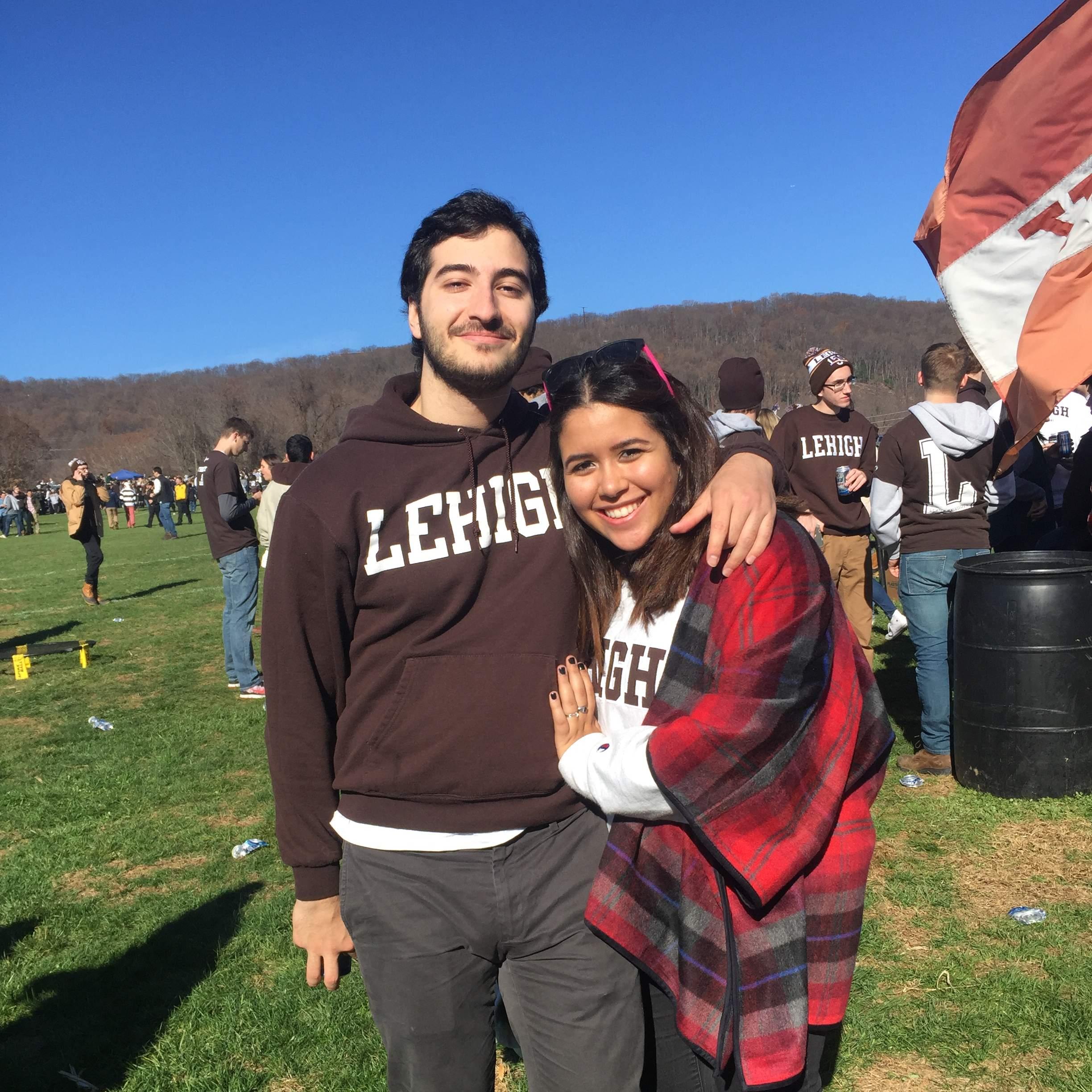 Enjoying the one of many Lehigh-Lafs!