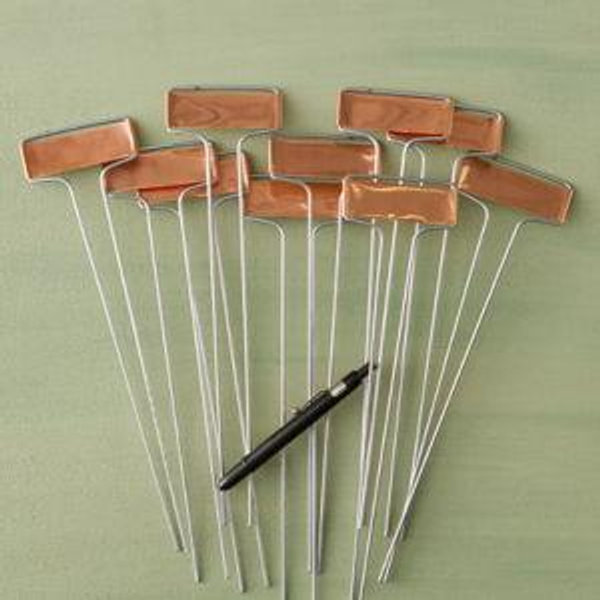 Copper Plant Markers, Horizontal