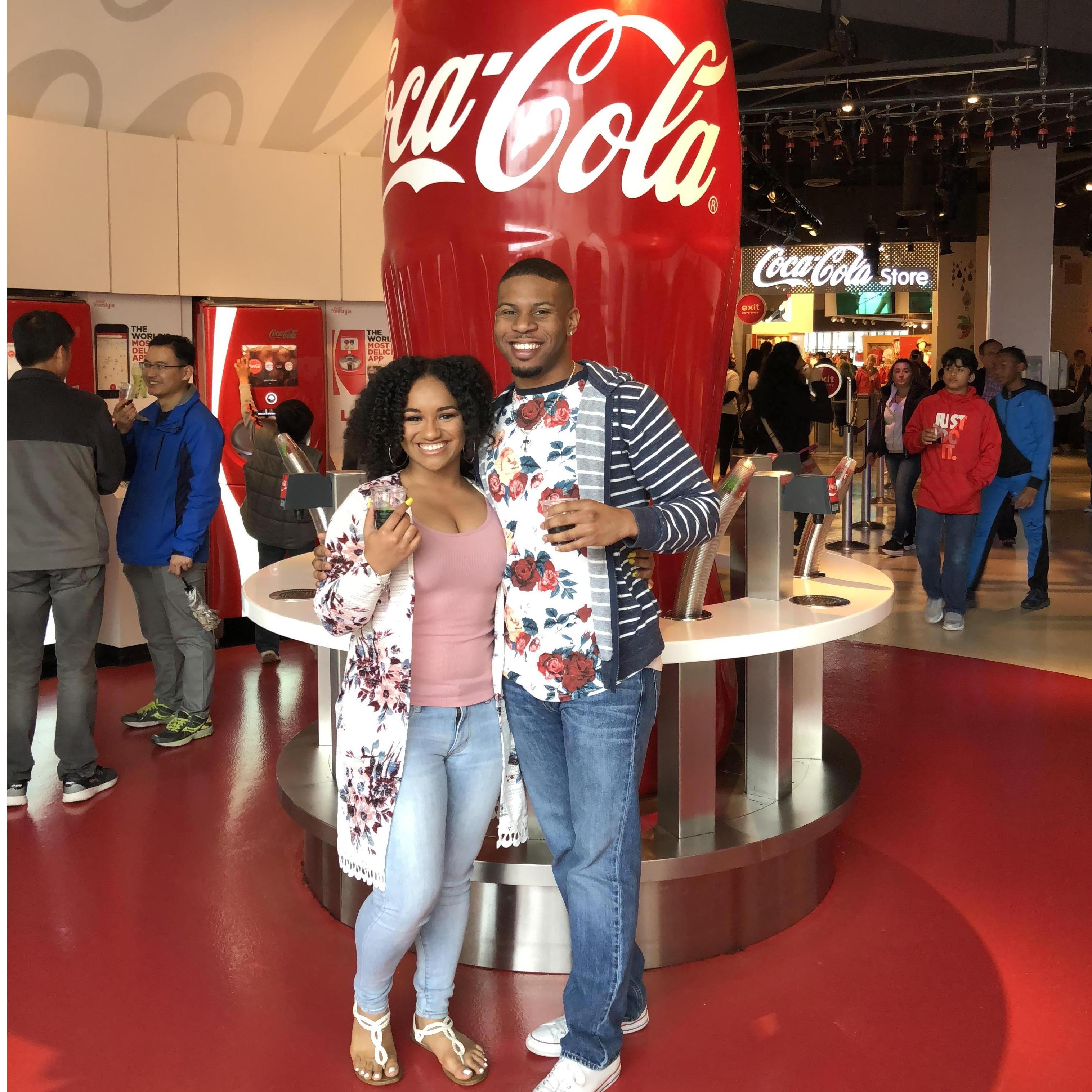 Us in Atlanta at the World of Coke