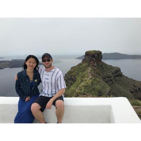 Hiking in a dress??? NOT A GOOD IDEA! Santorini