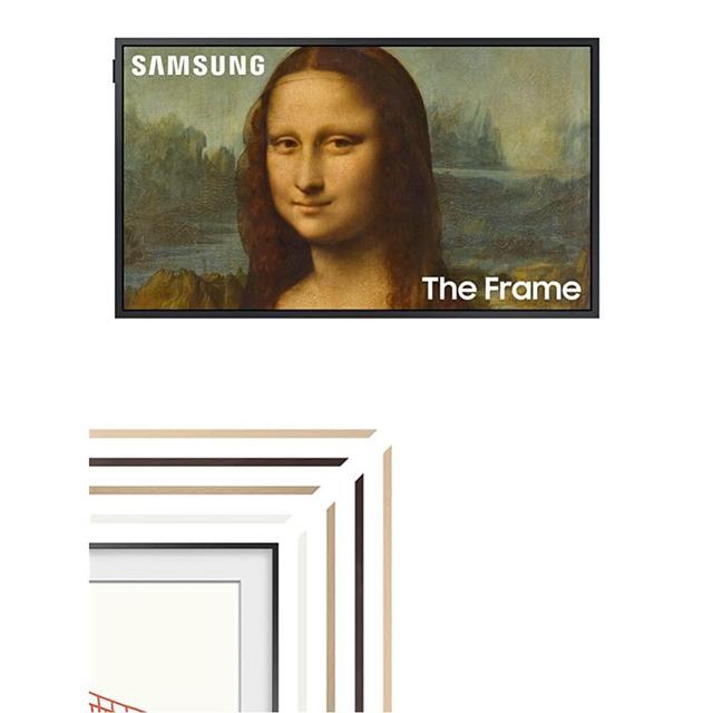 SAMSUNG 55-Inch Class QLED 4K LS03B Series The Frame Quantum HDR Smart TV & SAMSUNG 55” The Frame Customizable Bezel for TV, Magnetic Mount