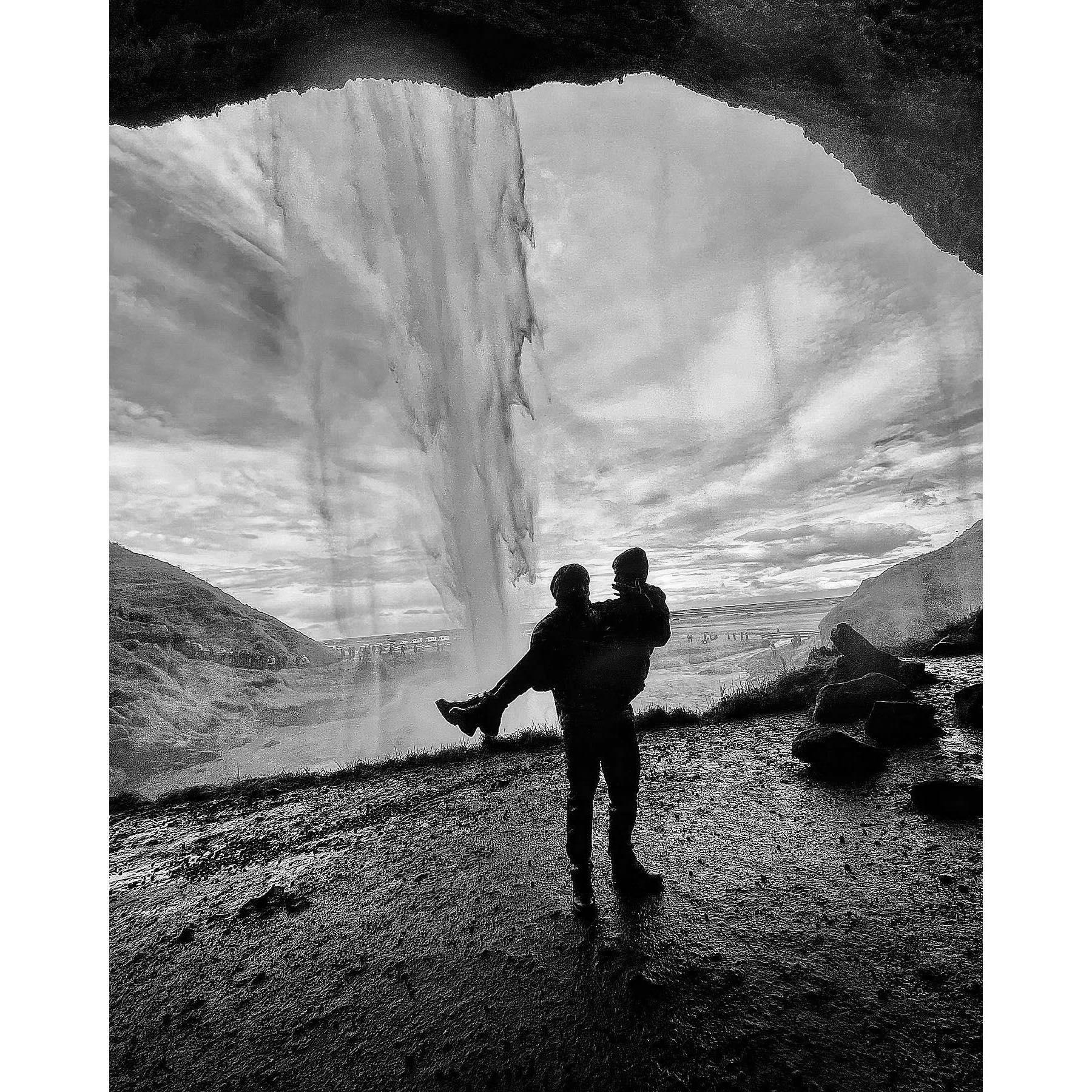 The waterfall before the proposal