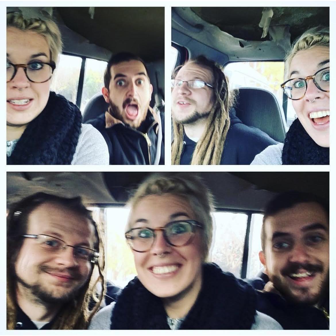 Just three dudes in a truck, November 2015.