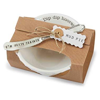 Mud Pie 4851031D Dip Bowl Set, Hooray