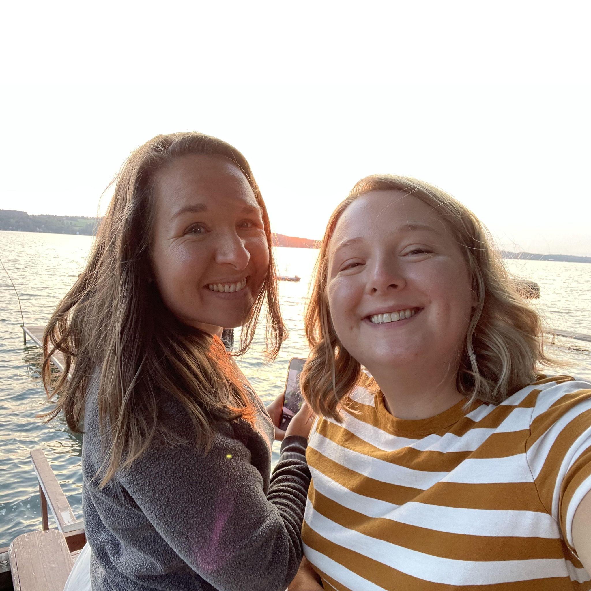 Jess & Erika having fun at the cousins family reunion at Skaneatles Lake - August, 2023