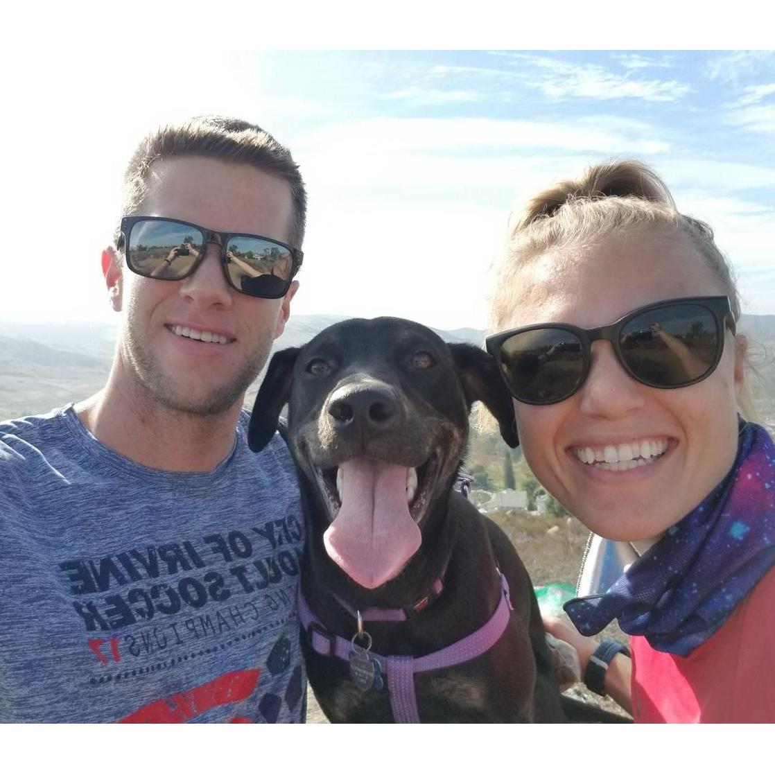 Hikes with Lyla.