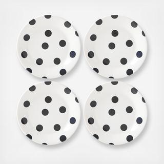Deco Dot Salad Plate, Set of 4
