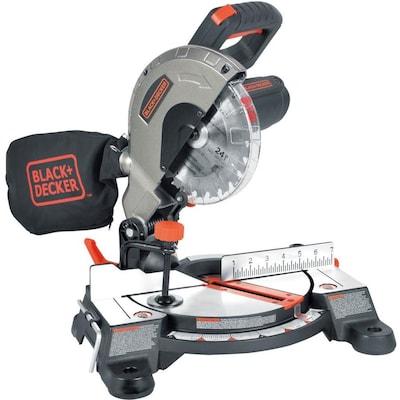 BLACK+DECKER Black + Decker Miter saw 7-1/4-in 9-Amp Single Bevel Compound Corded Miter Saw