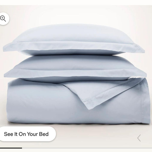 Signature Vintage Washed Duvet Set - Hydrangea - King