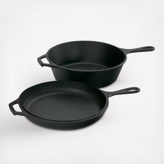 2-Piece Cast Iron Combo Cooker Set