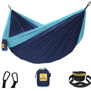 Wise Owl Outfitters Camping Hammock – 500lbs Portable Hammock with Tree Straps - Travel, Backpacking, Hiking, Outdoors Camping Gear - Single or Double