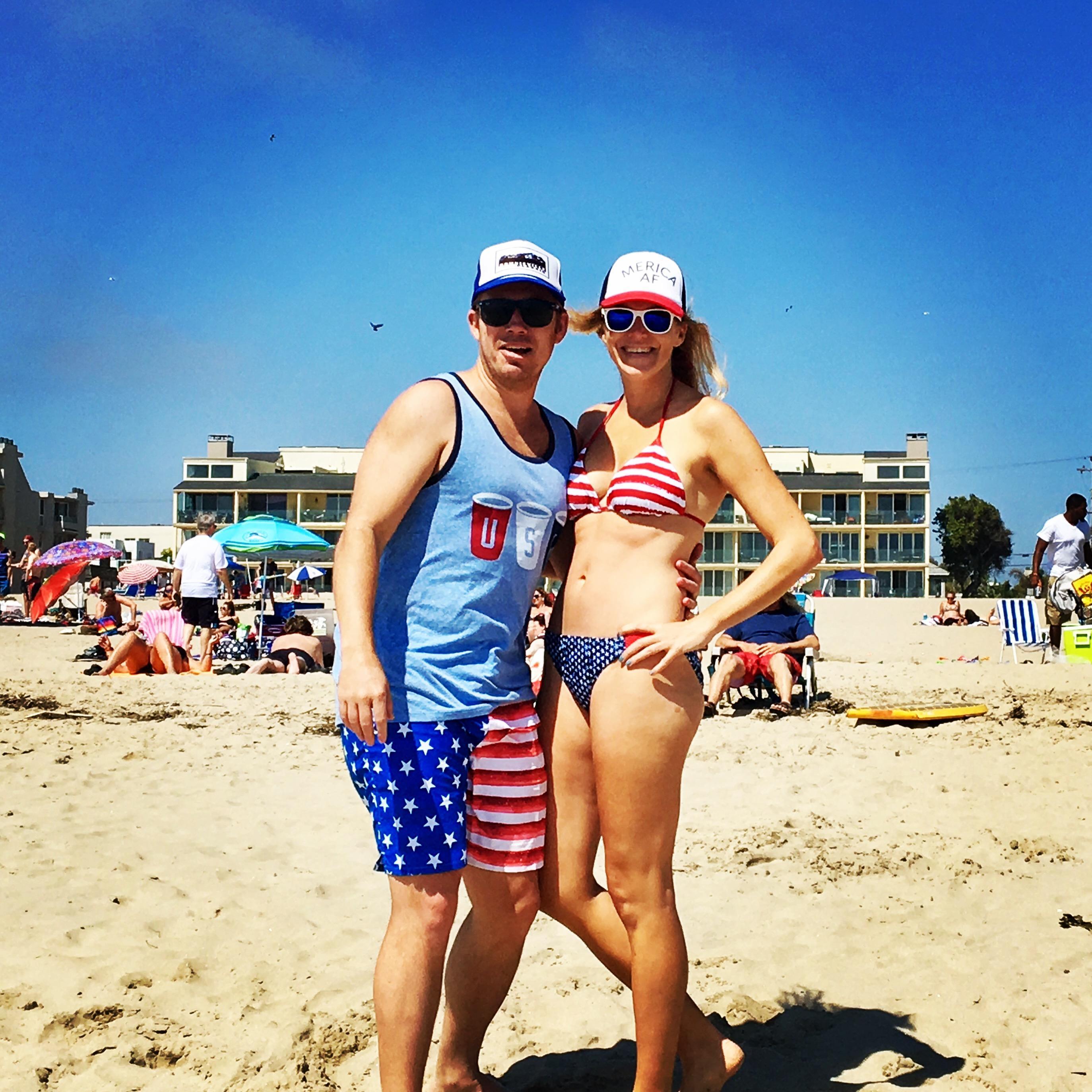Our first 4th of July together
PS: We love America!