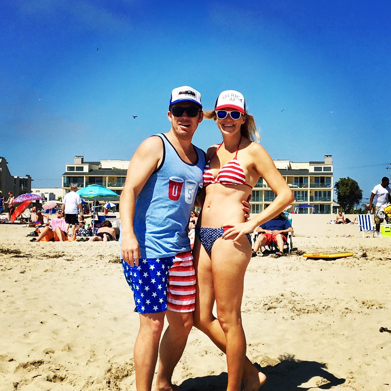 Our first 4th of July together
PS: We love America!