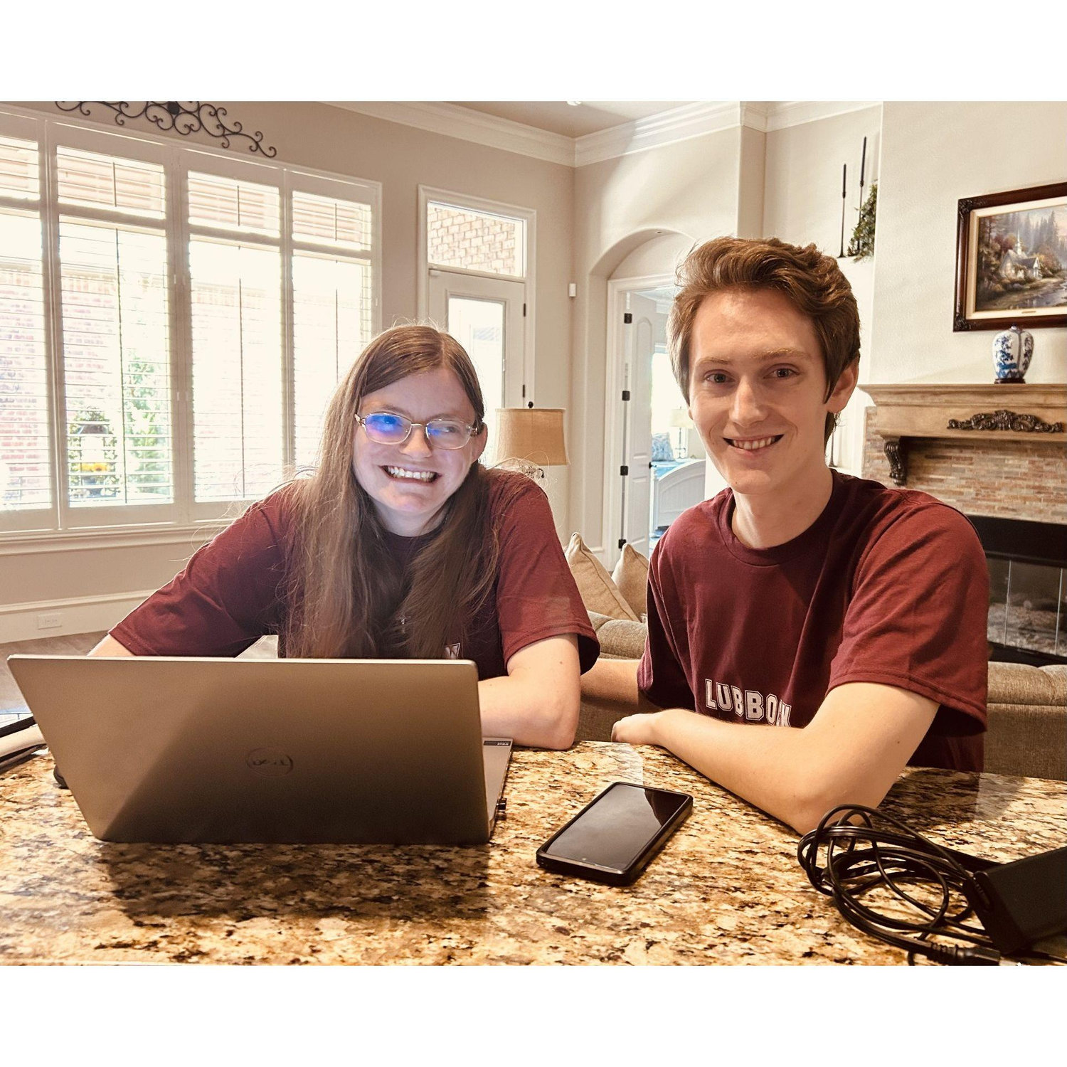 Here we are buying our first house together while visiting Grandma Norma and Grandpa Jim in Lubbock, Texas!