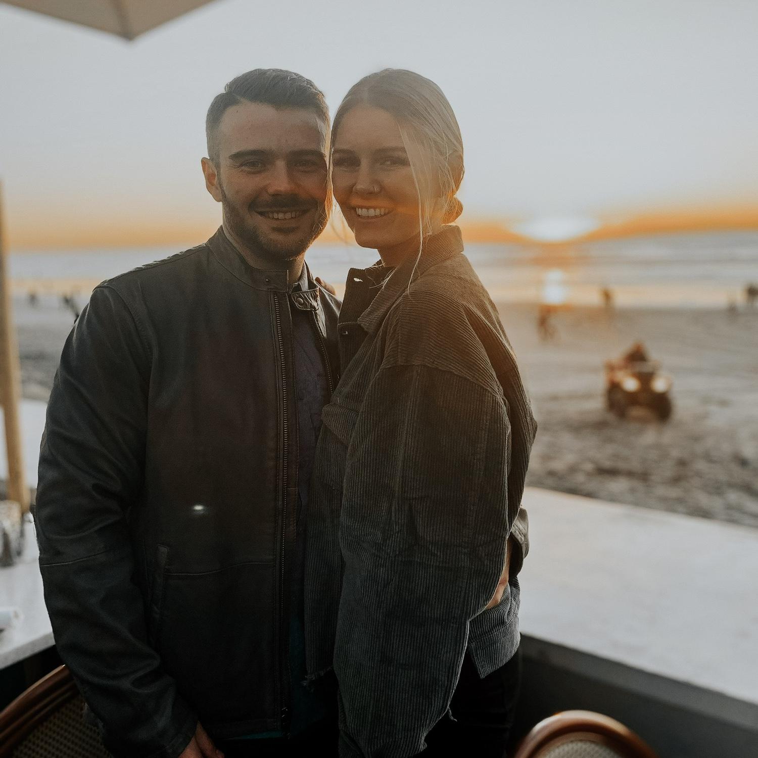 Our first date in Del Mar. Blake proposed at this very place about 4 years later