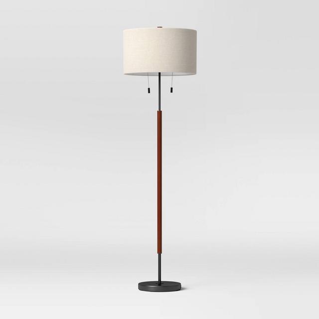 Cut Off Base Floor Lamp Black - Threshold™