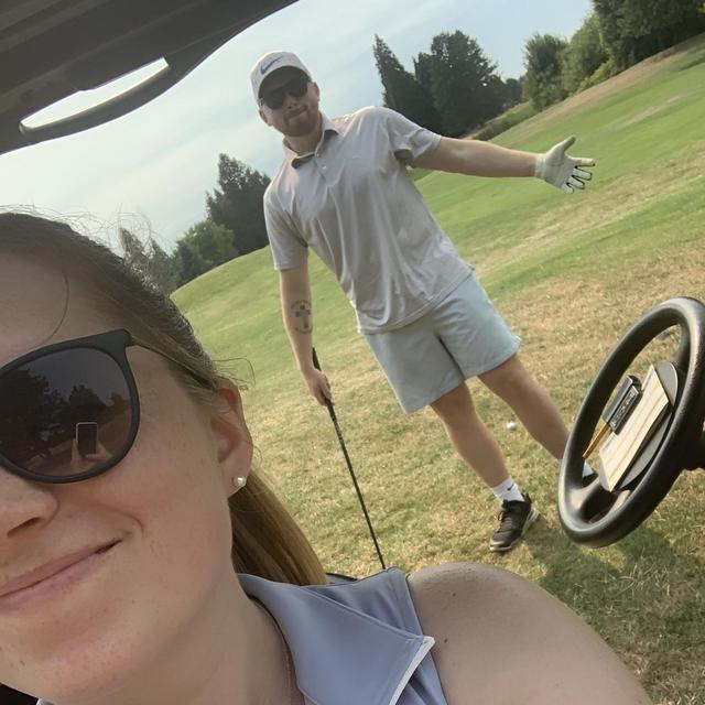Golf while on our Honeymoon!
