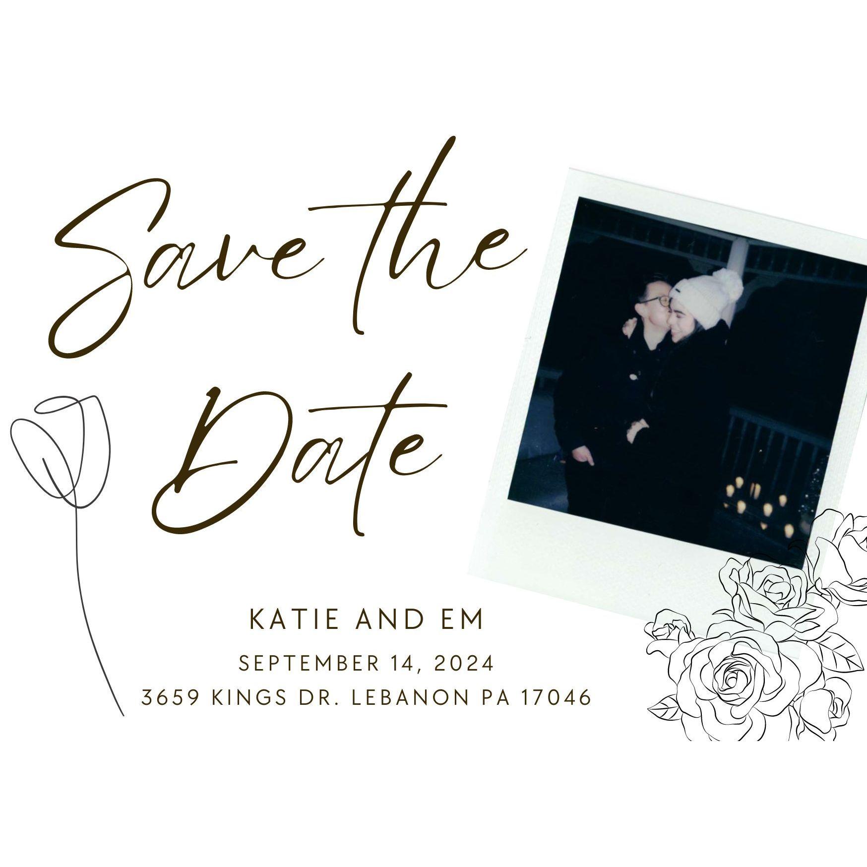 Our save the date is SO CUTE!!!