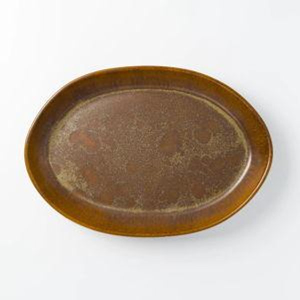 13" Oval Platter [Burl color]