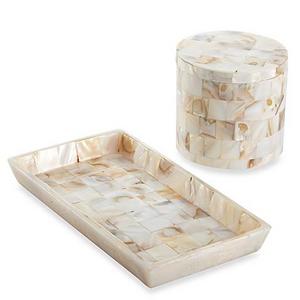 Capiz Guest Towel Holder