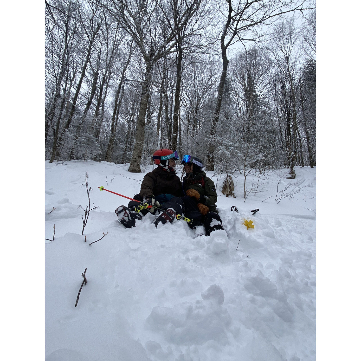Jen and Sam after realizing "Hot Dog Hill" was more their speed.
