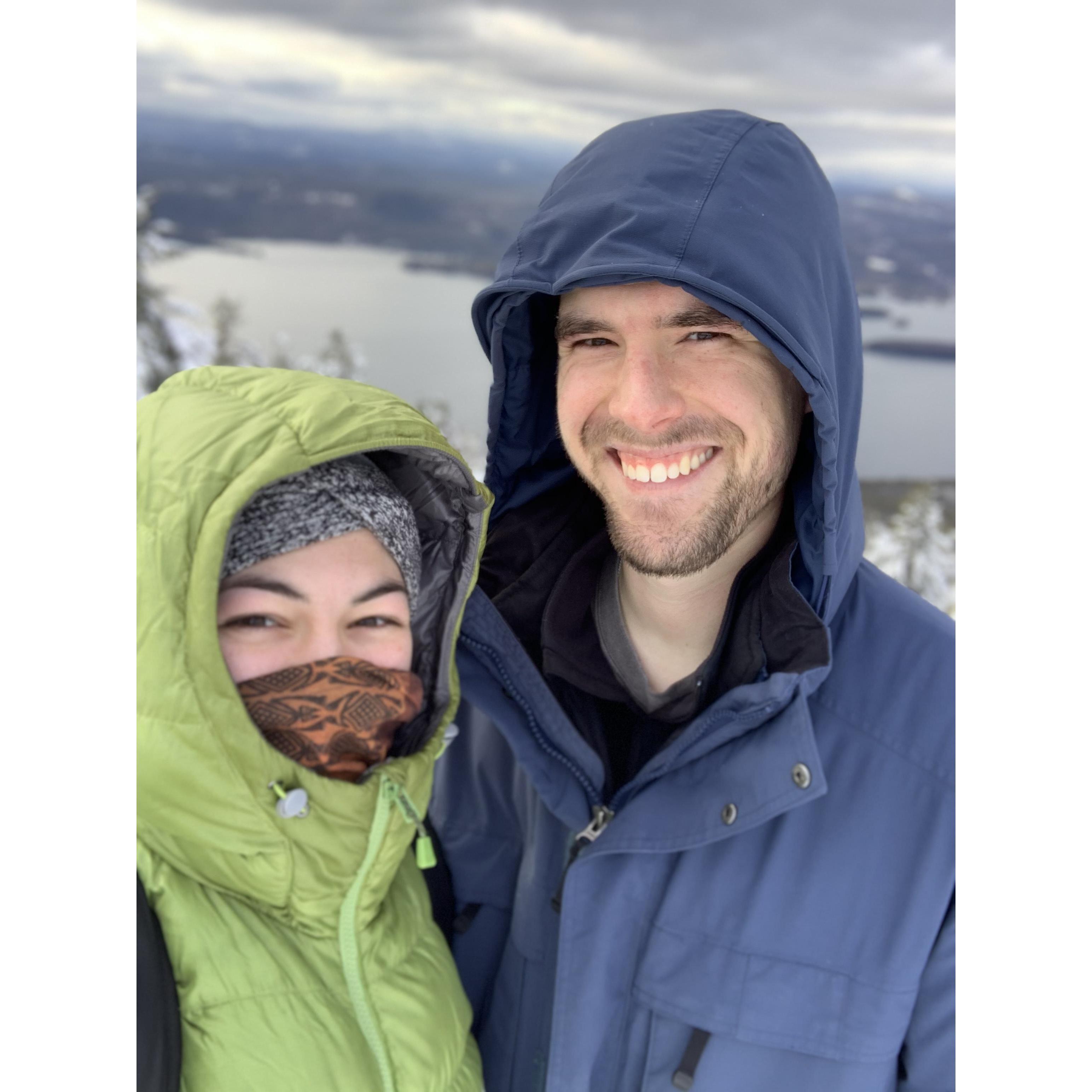 Buck Mountain Summit in January