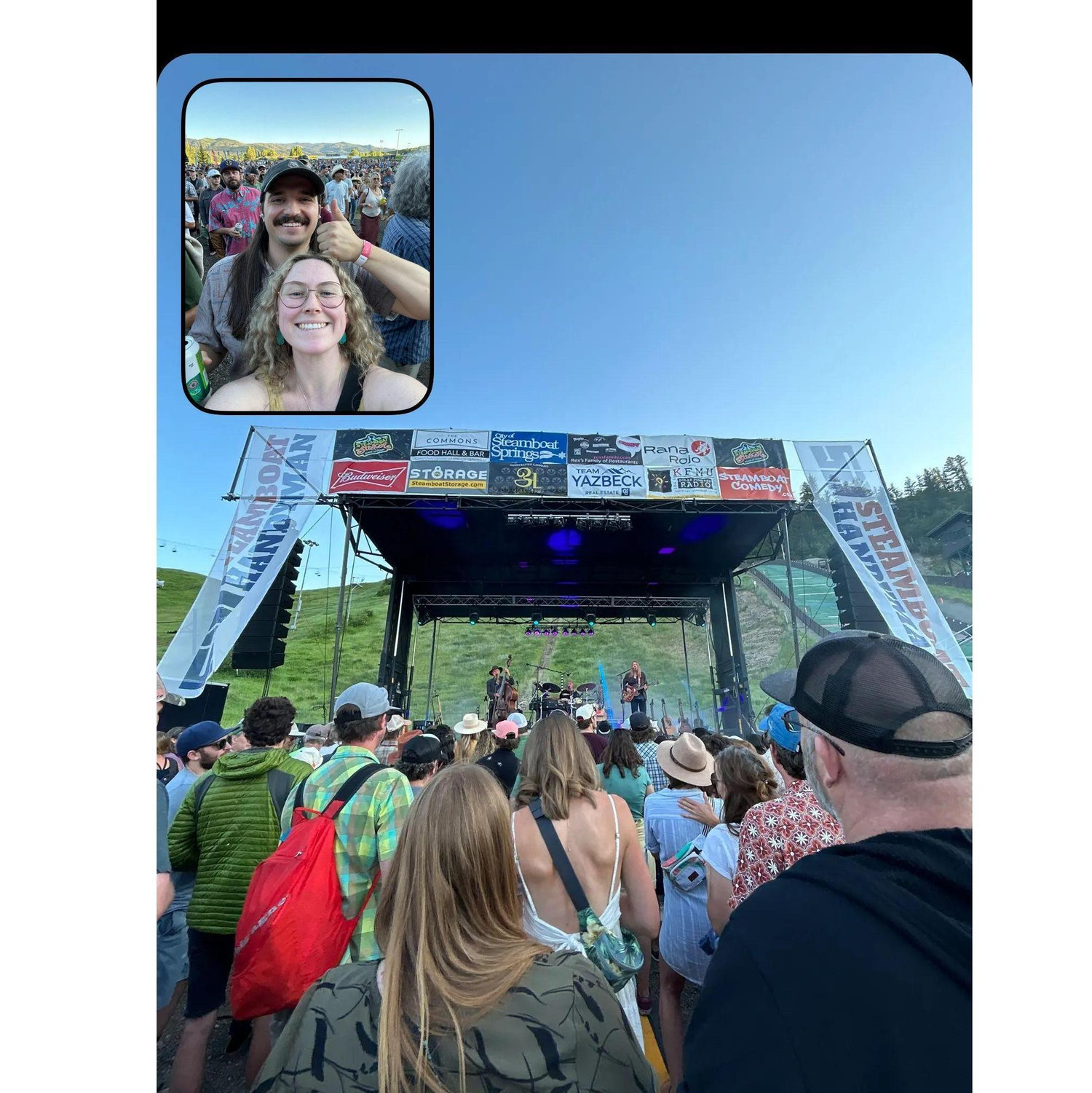 Seeing one of our favorite bands, The Wood Brothers, in Steamboat Springs, CO