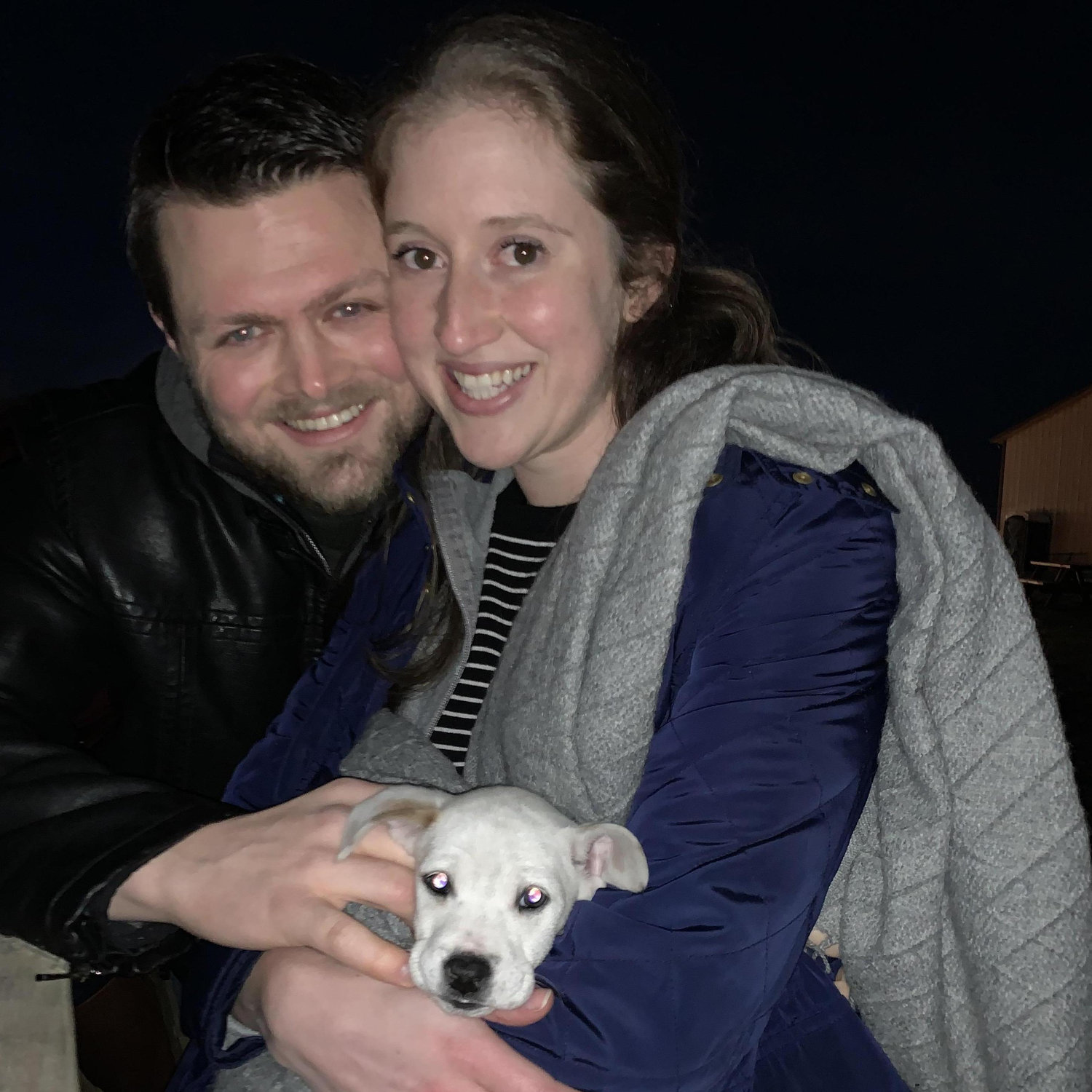 The night we got our dog, Honey!